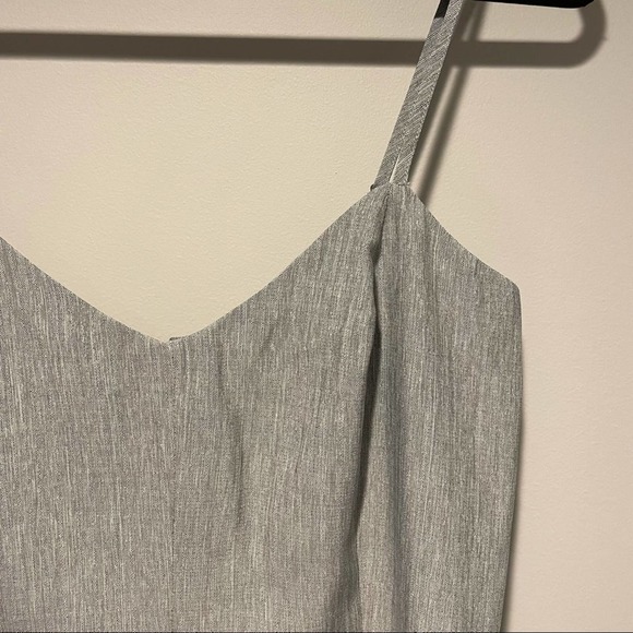 Romeo and Juliet Couture Romper Spaghetti Strap Zipper Gray NWT Women's Large - Picture 6 of 13